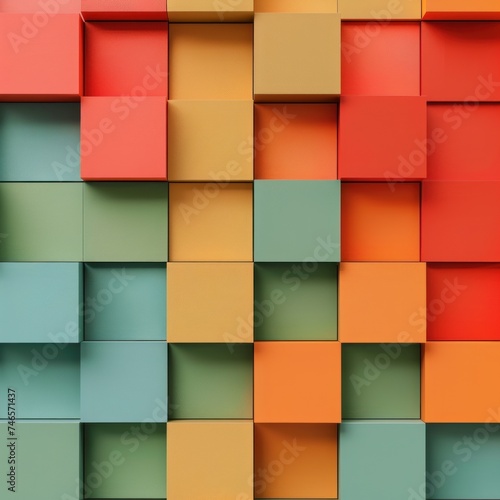 Square boxes color background