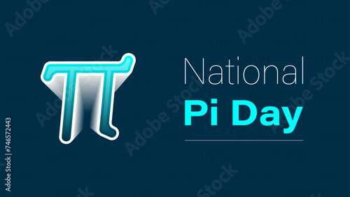 National Pi Day vector design