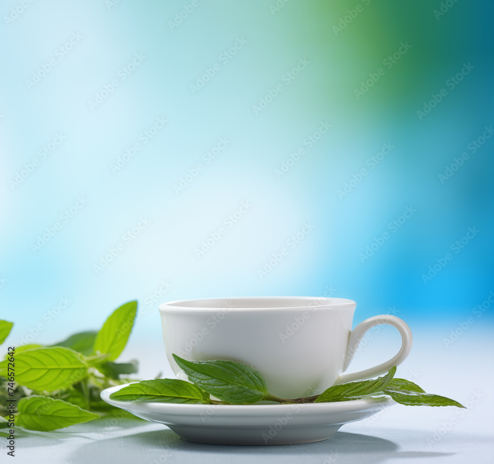 cup of tea with mint cup of tea with mint