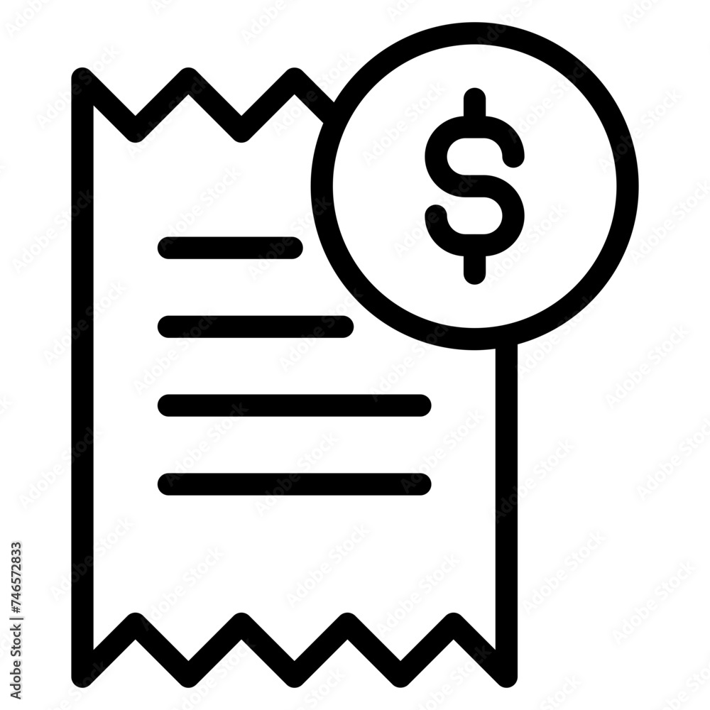 Invoice, Offer and Contract line icons. Financial Document, Payment Bill and Receipt vector icon Invoice, Offer and Contract line icons. Financial Document, Payment Bill and Receipt vector icon