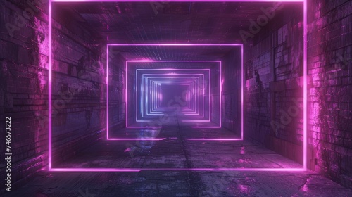 Wallpaper Mural neon background with triangle frame, square frame, sparkle, smash, Torontodigital.ca