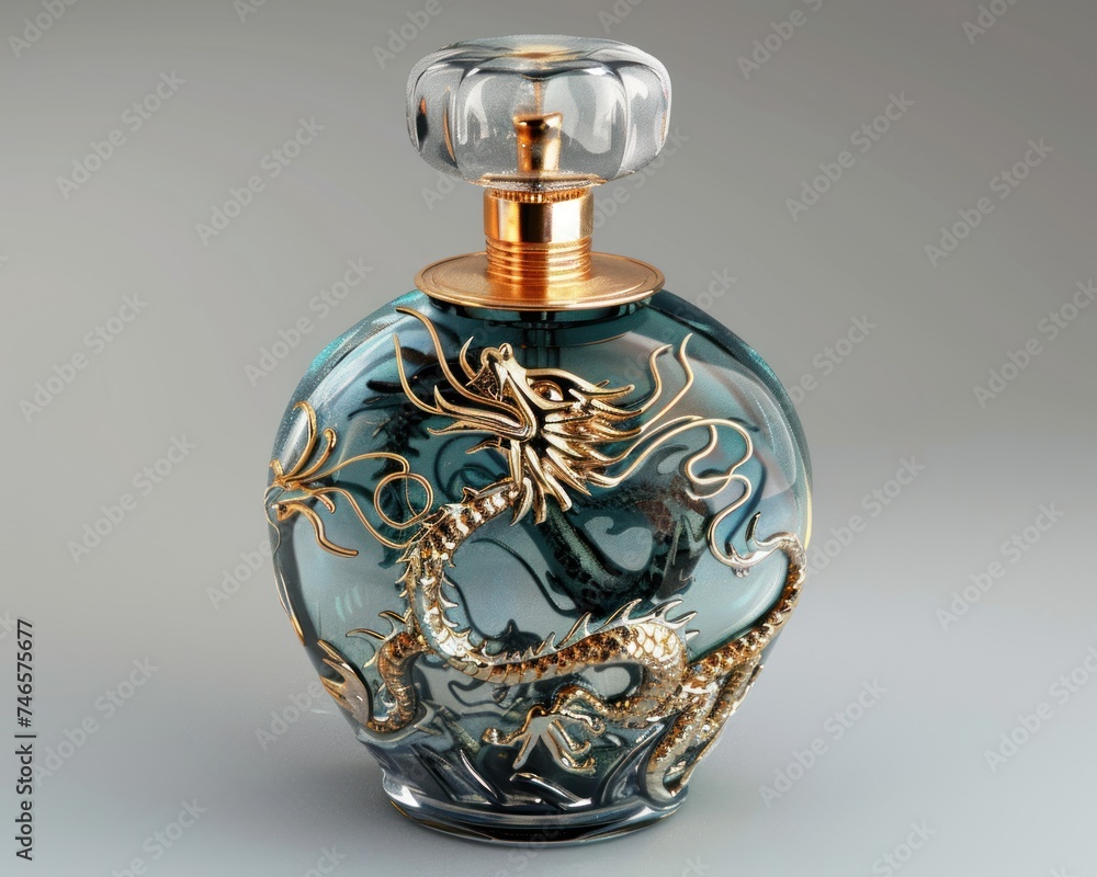 Obraz premium perfume bottle with dragon