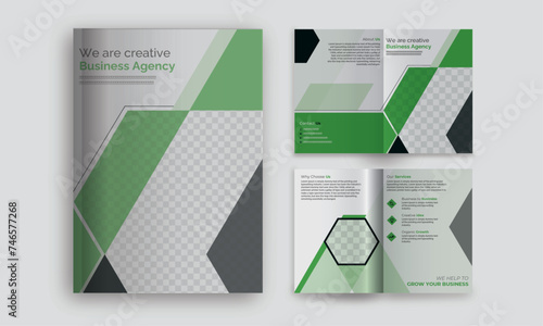 Bifold brochure print template