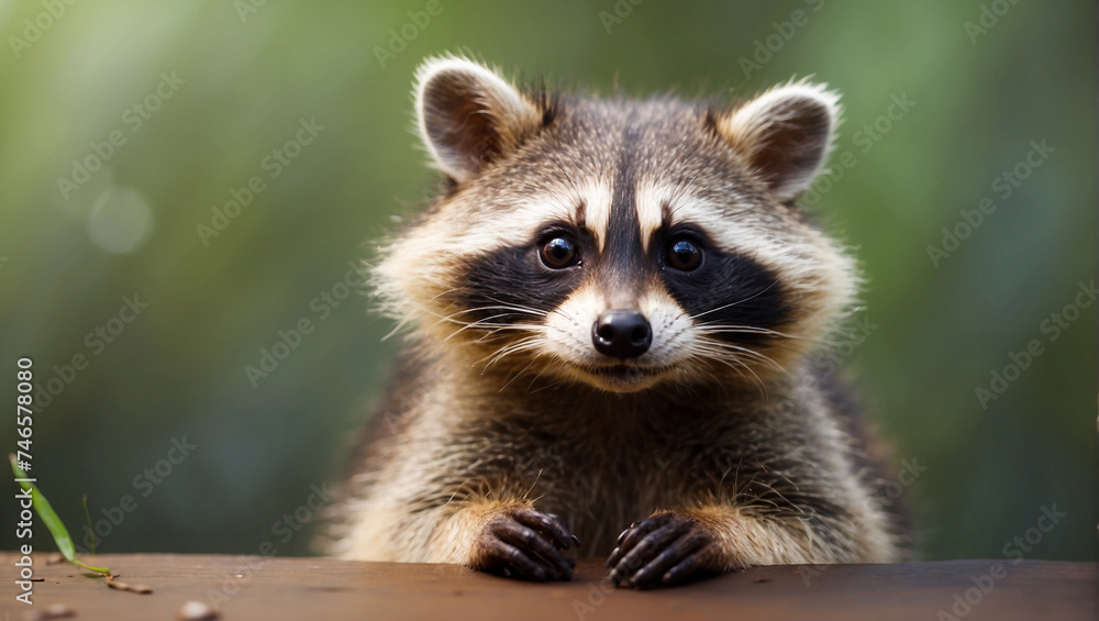 close up of a raccoon close up of a raccoon