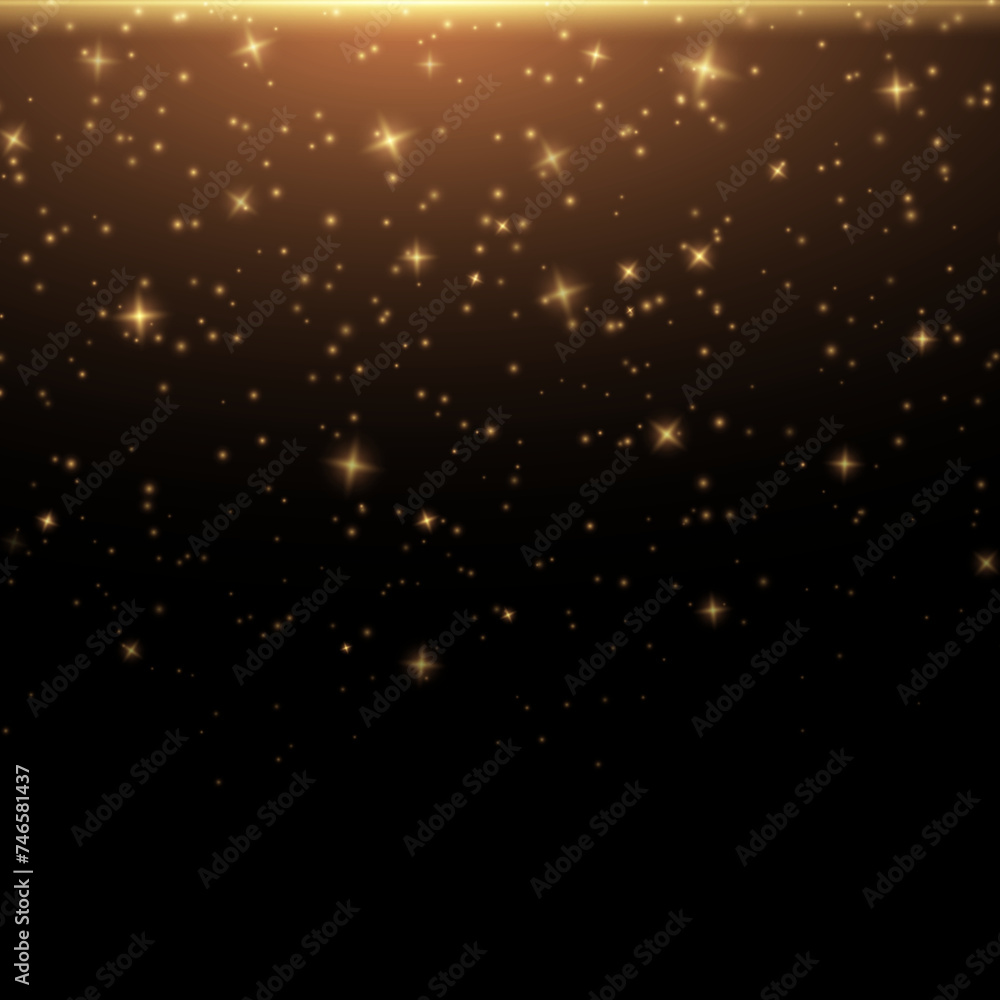 Gold Glitter Dust Texture.Gold Particles. Luxury Design. Vector illustration