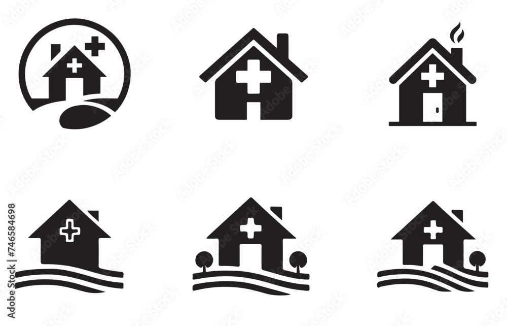 House logo icon vector illustration