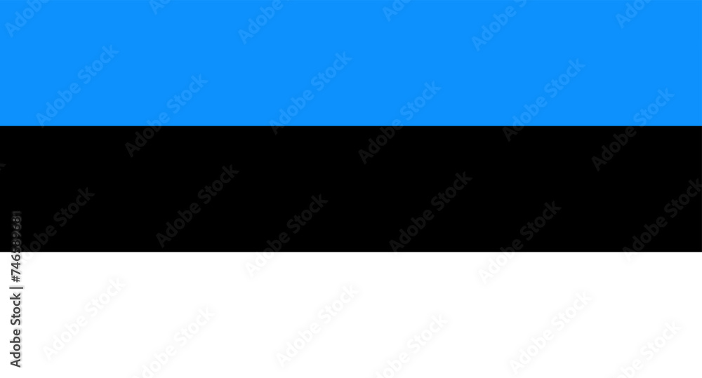 Obraz premium vector illustration of the flag of Estonia