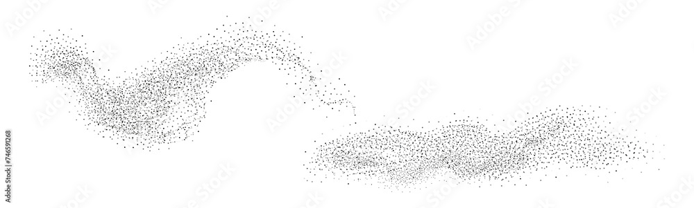 Gradient noise grain texture stains, black and white dotted spray shades, and sand dust spots.Halftone splatter forms forming dark lack stipple grain smoke or steam. Gradient noise grain texture stains, black and white dotted spray shades, and sand dust spots.Halftone splatter forms forming dark lack stipple grain smoke or steam.