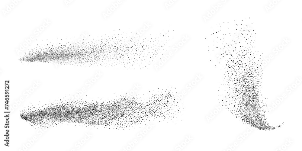 Gradient noise grain texture stains, black and white dotted spray shades, and sand dust spots.Halftone splatter forms forming dark lack stipple grain smoke or steam. Gradient noise grain texture stains, black and white dotted spray shades, and sand dust spots.Halftone splatter forms forming dark lack stipple grain smoke or steam.
