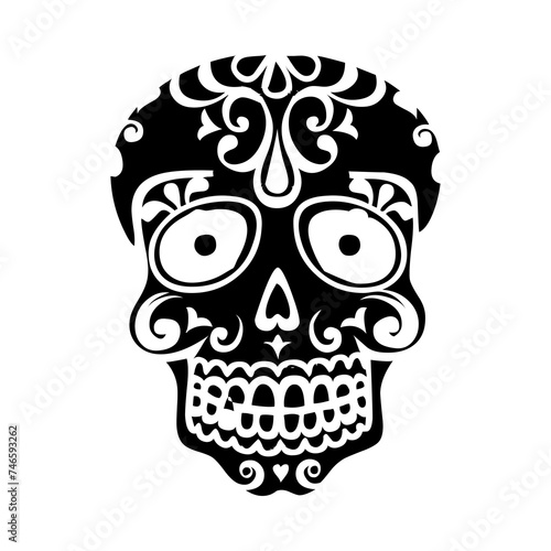 These are several skull-shaped vectors that have unique characteristics. Very suitable for posters for the Cinco de Mayo festival in Mexico. I deliberately made it black and white so you can easily.