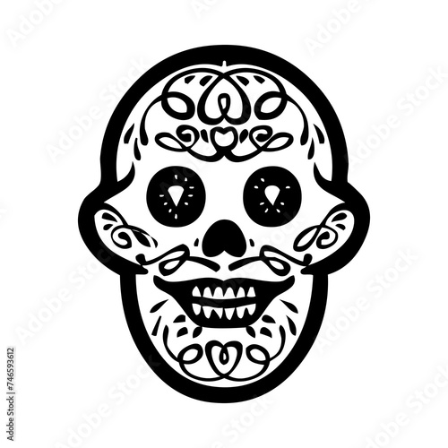 These are several skull-shaped vectors that have unique characteristics. Very suitable for posters for the Cinco de Mayo festival in Mexico. I deliberately made it black and white so you can easily.