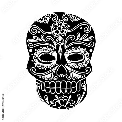 These are several skull-shaped vectors that have unique characteristics. Very suitable for posters for the Cinco de Mayo festival in Mexico. I deliberately made it black and white so you can easily.