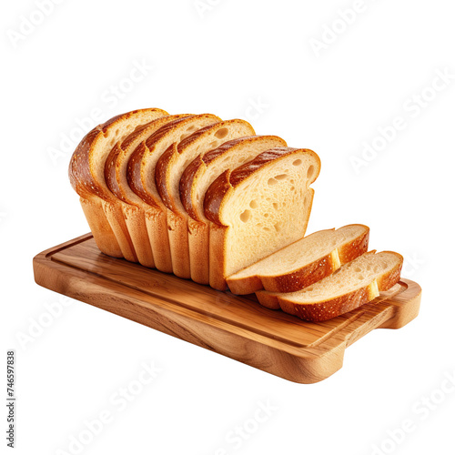 slices of bread, isolated on transparent background Remove png, Clipping Path, pen tool