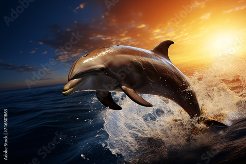 Dolphins jumping © wendi
