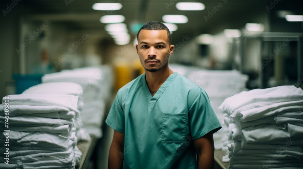 Efficient cleaning and folding of hospital linens supervisor's role Efficient cleaning and folding of hospital linens supervisor's role