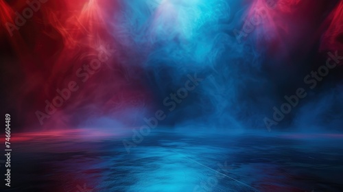 Dark Blue and Pink Color Abstract Smoke Background.