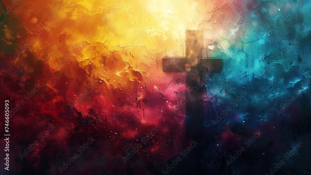 A bright and hopeful Ash Wednesday poster, showcasing a colorful A bright and hopeful Ash Wednesday poster, showcasing a colorful