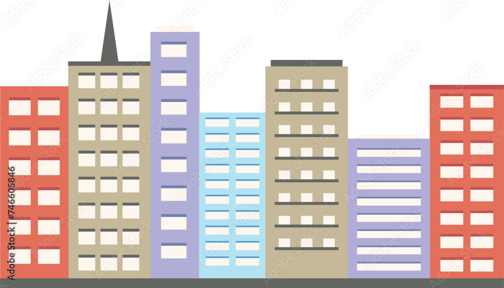 City Building Illustration