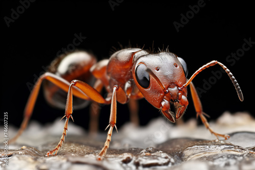 Isolated Red Ant © wendi