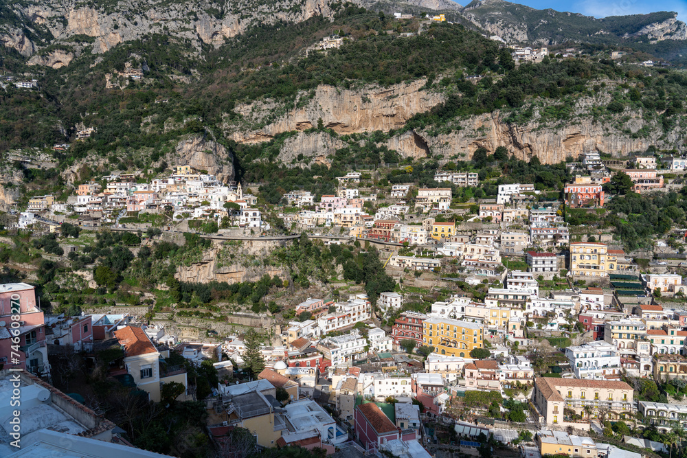 Naklejka premium view of the city of kotor country
