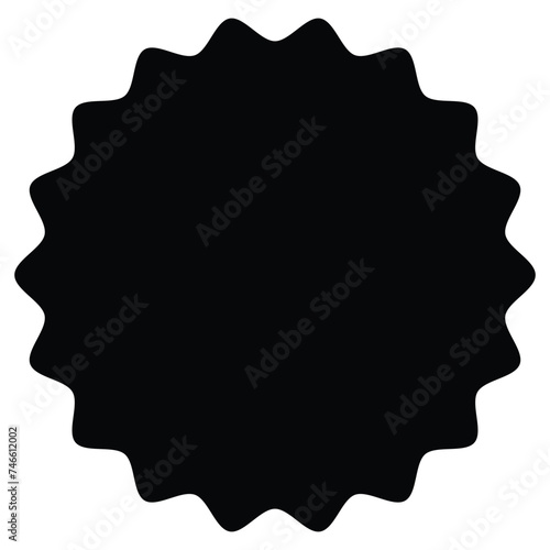 Starburst sticker - collection of special offer sale round and oval sunburst labels and buttons isolated on white background. Stickers and badges with star edges for promo advertising