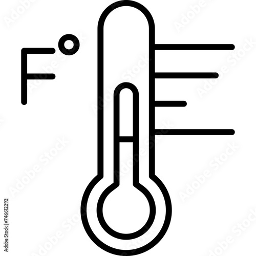 Fahrenheit Degrees Icon