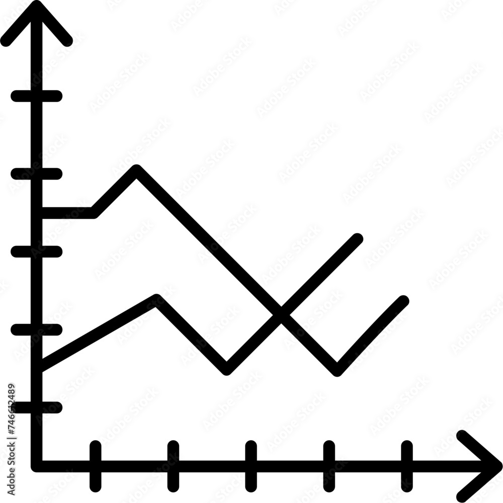 Line Chart Icon Line Chart Icon