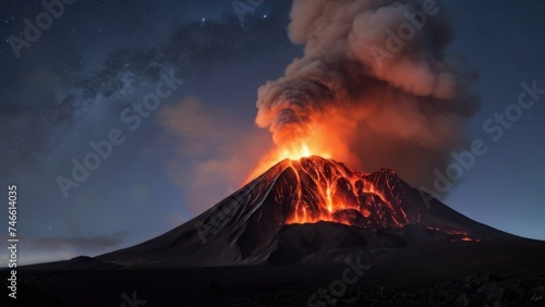 Volcan en éruption © phototouch