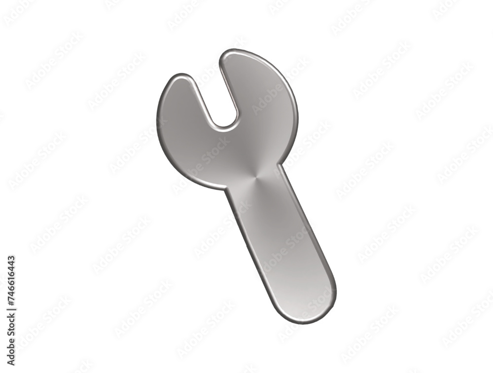 Tool icon 3d render illustraton
