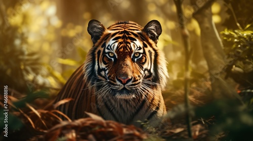 Close-up of a tiger in the wild © CaptainMCity