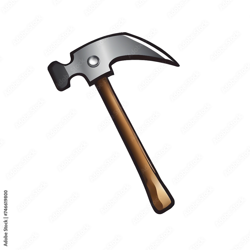 Hammer icon isolated on transparent background Hammer icon isolated on transparent background