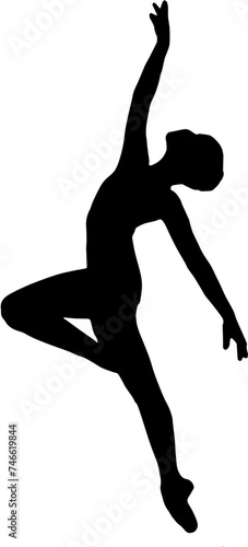 silhouette of a ballerina 