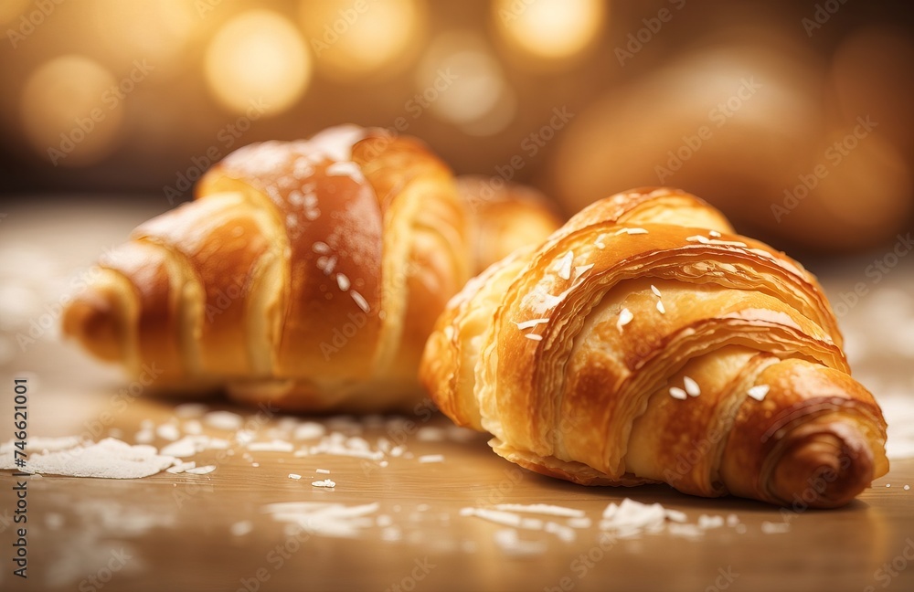 Delicious croissants texture, food photography Delicious croissants texture, food photography