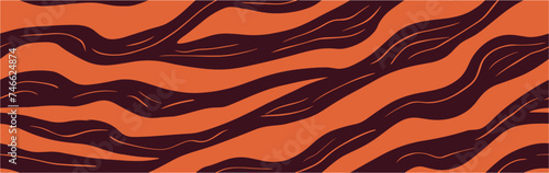 Food abstract wallpaper pattern with waved stripes. Seamless pattern vector illustration. Wind print on clothing or print. Wavy background. Striped skin wild animal tiger seamless pattern.