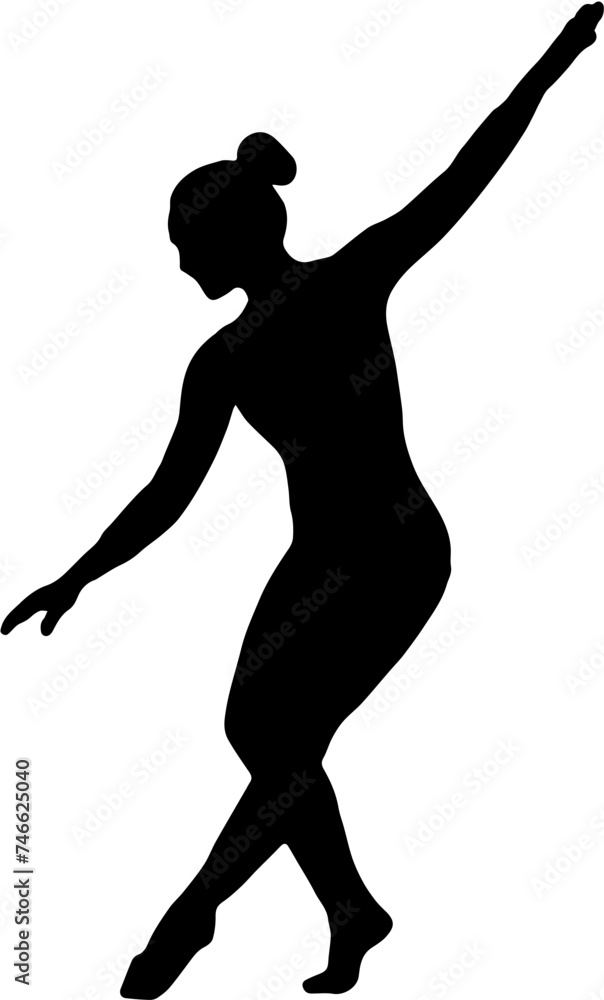 silhouette of a ballerina silhouette of a ballerina