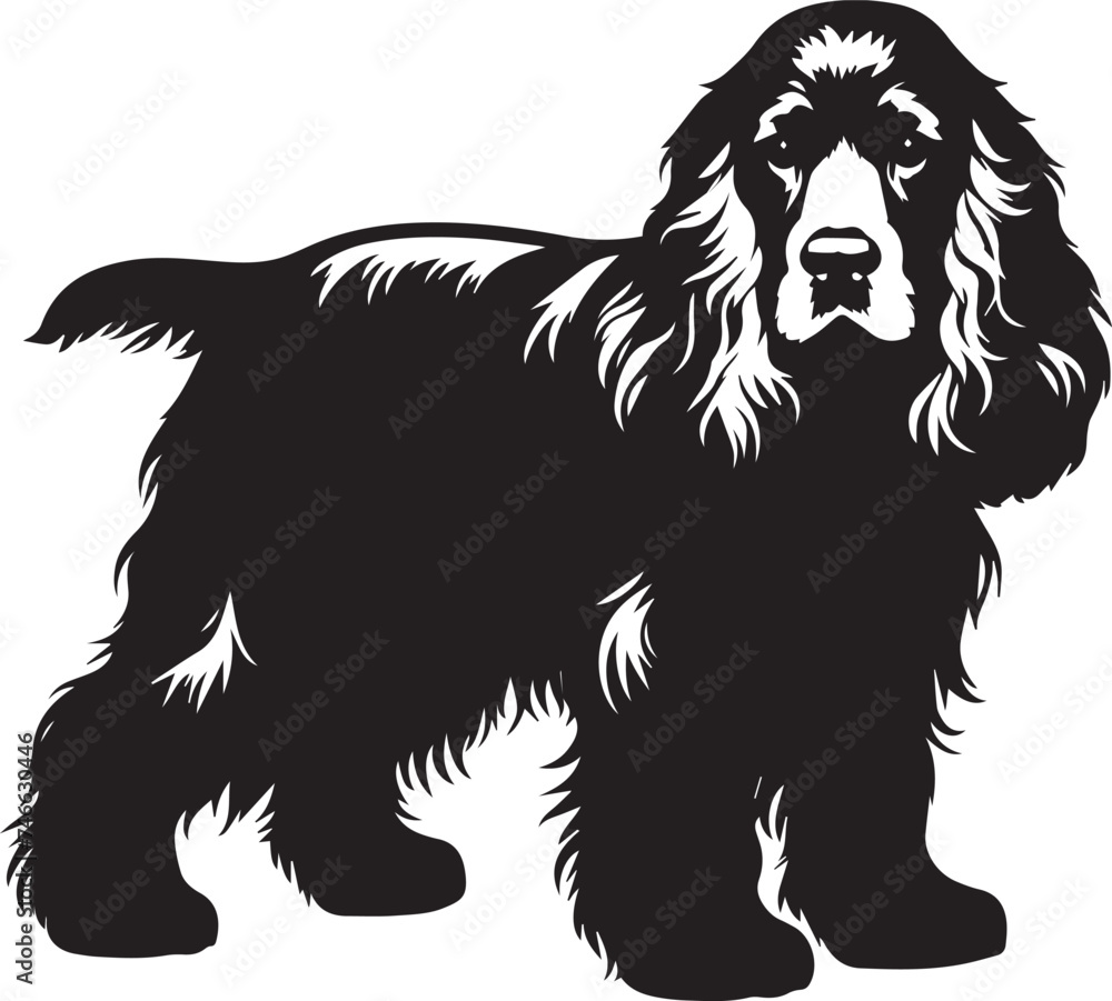 Fototapeta premium Dogs Silhouettes Amazing Dog EPS Vector Cute Dog Clipart 