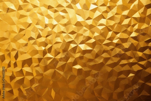 The structured arrangement of gold small blocks in this image offers a sophisticated and stylish element for contemporary art projects, golden background