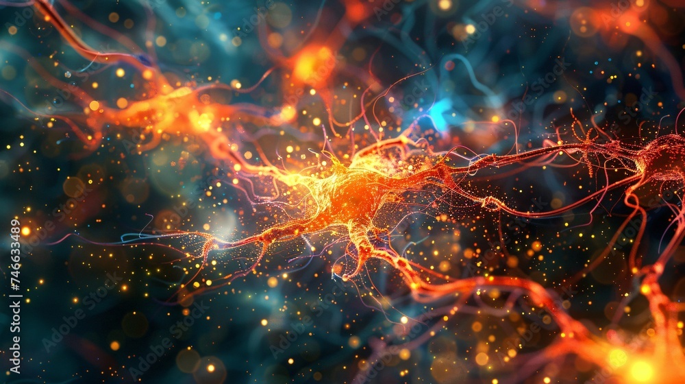 Brain function and artificial intelligence convergence visualized through intertwined neural pathways Brain function and artificial intelligence convergence visualized through intertwined neural pathways