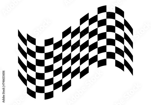 Fondo de bandera con ajedrezado blanco y negro. 