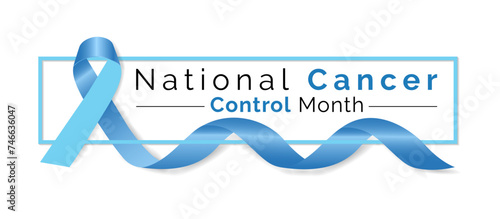 National Cancer Control Month observed in April every year. Vector Illustration . Banner poster, flyer and background design.