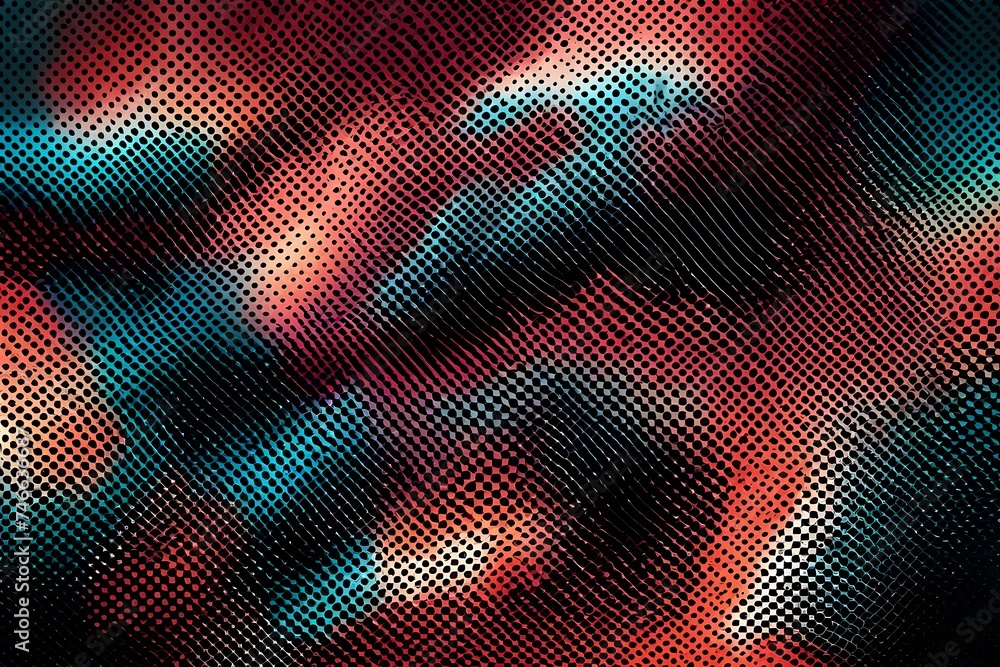 Vector halftone smoke effect. Vibrant abstract background