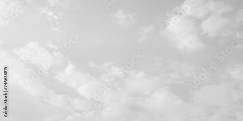 Grey sky with white clouds. Beautiful grey and white sky background textures. White cloud in the sky. View on a soft white fluffy cloud as background. Cloudy sky, white clouds, 