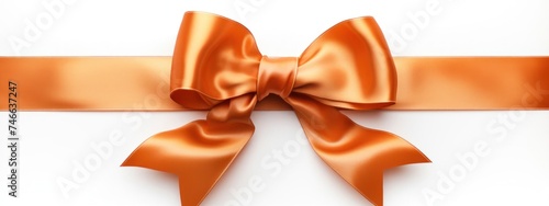 Close Up of a Ribbon With a Bow Generative AI