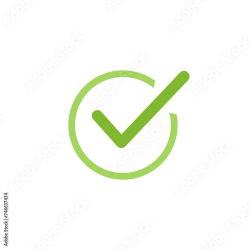 Green checklist symbol