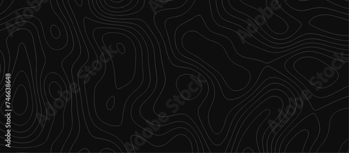 Abstract outline topographic contour map background. Dark texture background for your perfect interior. Old paper texture design .geographical map Imitation.