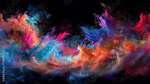 Abstract Splashes of Paint HD Wallpapers