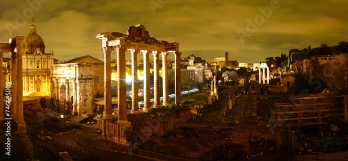 Night ruins in Rome