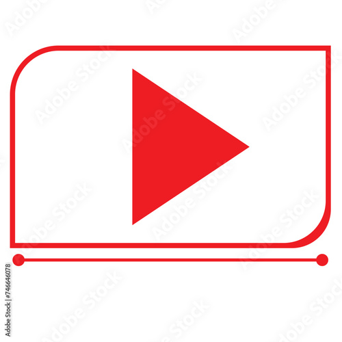 Play Button Flat Icon Isolated On White Background Free Download Play Button Flat Icon Isolated On White Background - GFXLoad