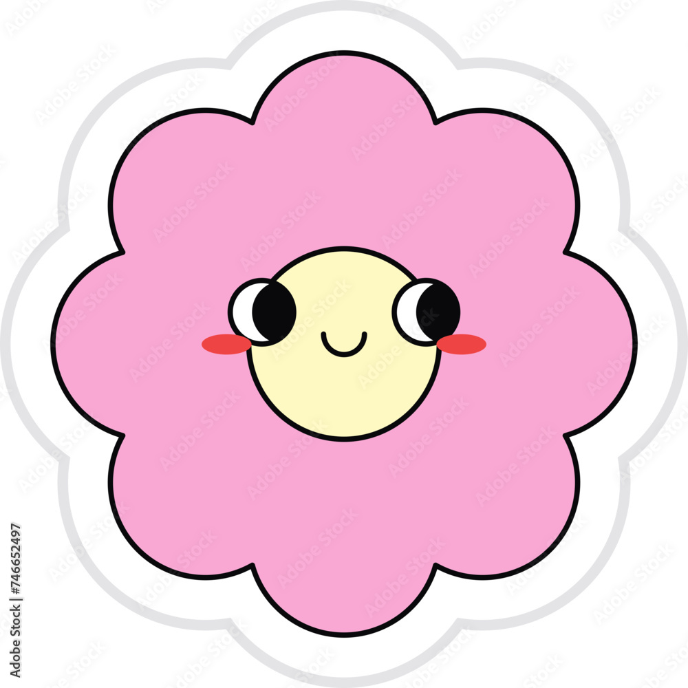 Cute Flower Sticker