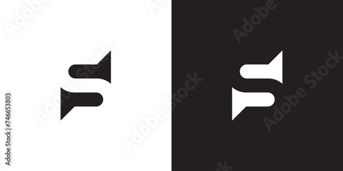 leter S logo, logo, capital, font, icon, technologi photo